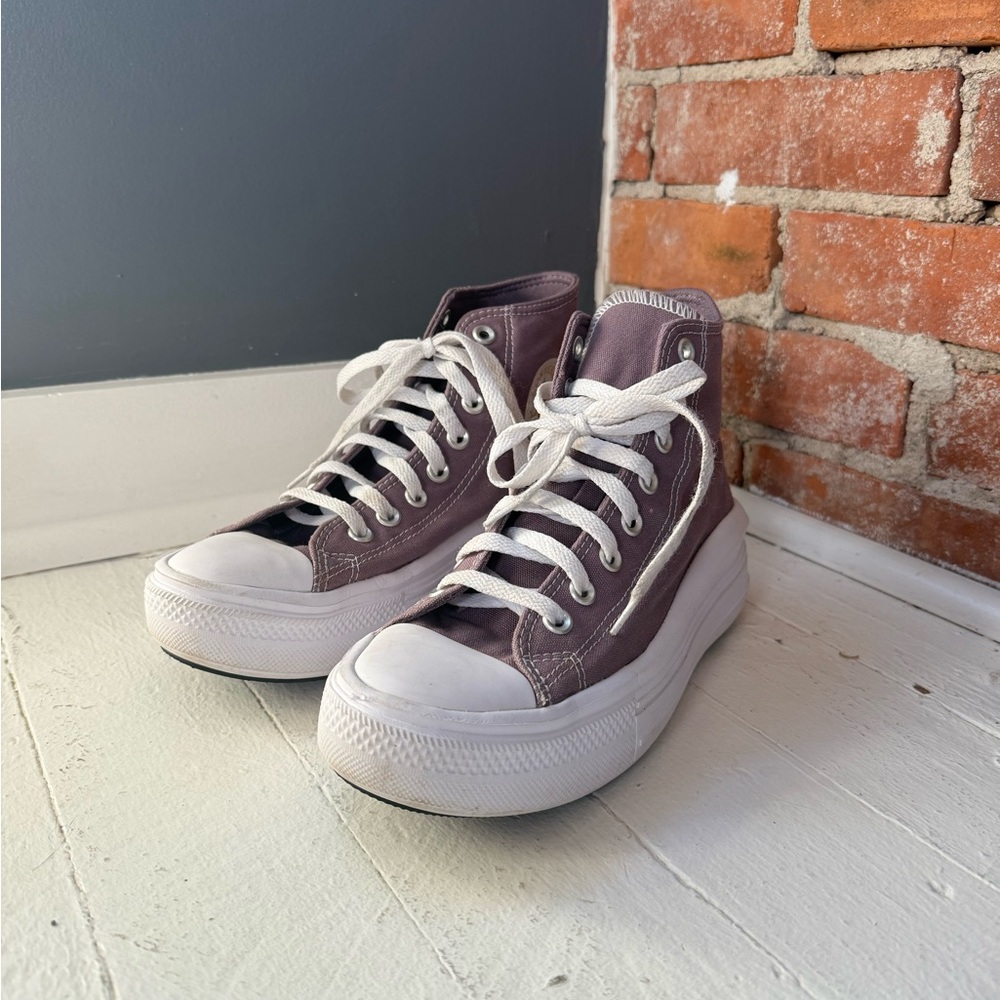 Women’s Converse purple High-Tops with White Accents